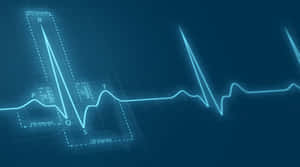 High-blue Vital Sign Monitor Display Wallpaper