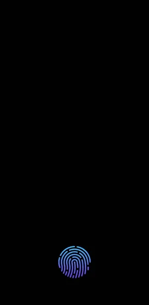 High Definition Black Fingerprint Phone Image Wallpaper
