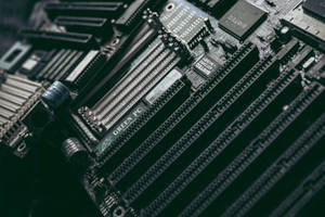 High Definition Image Of Modern Motherboard Wallpaper