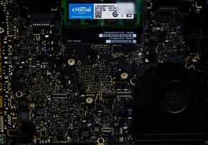 High-detail Image Of A Computer Motherboard Wallpaper