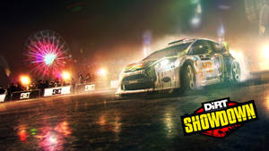 High-octane Action In Dirt Showdown Video Game Poster Wallpaper