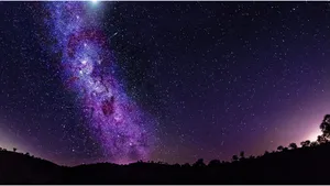 High Resolution Star Sky Landscape Wallpaper