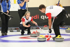 High Tech Curling Brooms Wallpaper