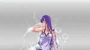 Highschool Of The Dead Saeko Splashes Wallpaper