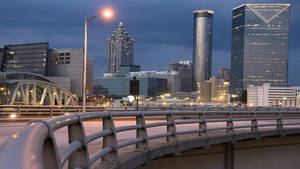 Highway Bridge In Atlanta City Wallpaper