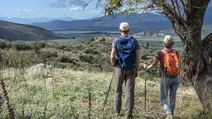 Hikers In Delphi Wallpaper