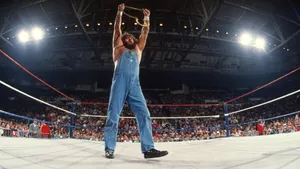 Hillbilly Jim Wrestling Victory Pose Wallpaper