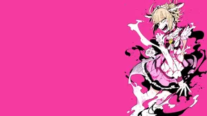 Himiko Toga In Pink Dress Wallpaper