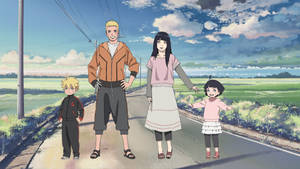 Hinata With Family Wallpaper