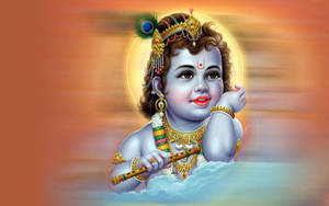 Hindu God Bal Krishna Desktop Wallpaper