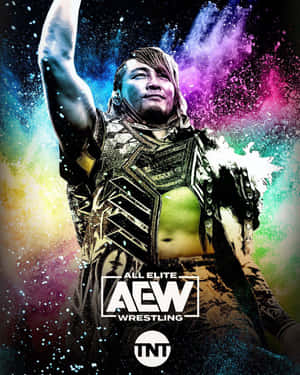 Hiroshi Tanahashi Aew Wrestling Poster Wallpaper
