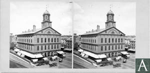 Historic Faneuil Hall In Monochrome Wallpaper