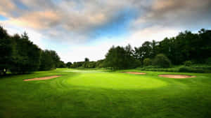 Hit Your Way To Golfing Success With This Perfect Drive At 1920x1080 Hd Resolution. Wallpaper