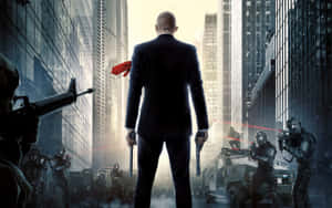 Hitman Agent 47 Fighting Villains Wallpaper