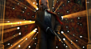 Hitman Blood Money Agent 47 Hiding From Bullets Wallpaper