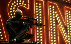 Hitman Blood Money Agent 47 Sniping Wallpaper