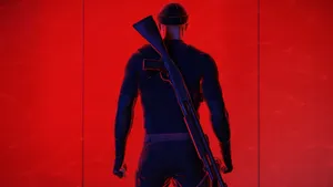 Hitman Full 4k Agent 47's Red Back Wallpaper