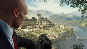 Hitman Full 4k Hilltop Mansion Target Wallpaper