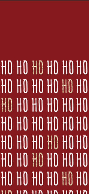 Ho Red Christmas Iphone Wallpaper