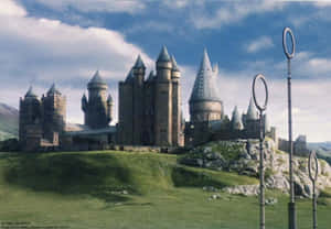 Hogwarts Bright Sky Desktop Wallpaper