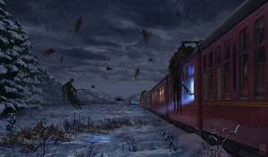 Hogwarts Express Dementor Attack Wallpaper