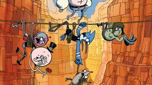 Holding Regular Show Wallpaper