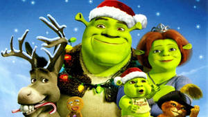 Holiday Themed Shrek Pc Game Wallpaper