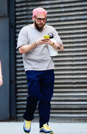 Hollywood Actor Jonah Hill Poses With A Beard Wallpaper