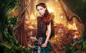 Hollywood Actress Rooney Mara In A Jungle-themed Outfit Wallpaper