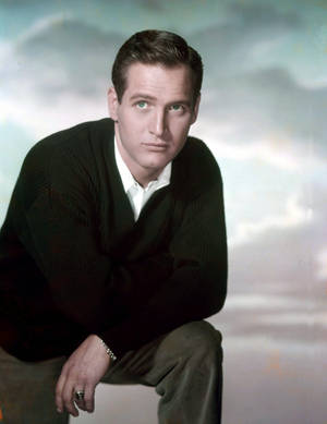 Hollywood Legend Paul Newman In Studio Shoot Wallpaper