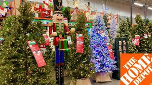 Home Depot Christmas Decoration Wallpaper