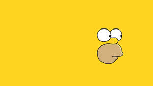 Homer Simpson Minimalist Wallpaper