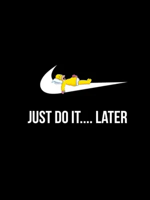 Homer Simpson Nike Funny Phone Wallpaper