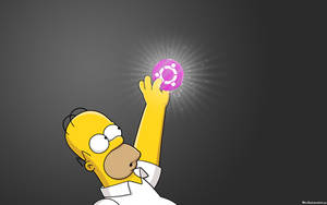 Homer Simpson Ubuntu Wallpaper