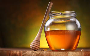 Honey Dipper And Jar Wallpaper