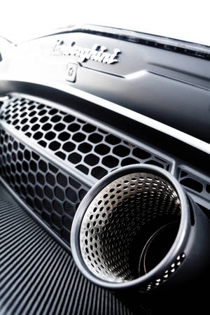 Honeycomb Lamborghini Exhaust Wallpaper