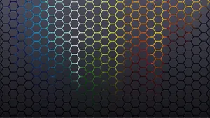 Honeycomb Neon Hexagon Wallpaper