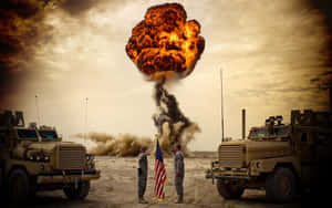 Honor The Brave Men And Women Of The United States Military Wallpaper