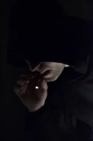 Hooded Cool Sad Boy Smoking Wallpaper