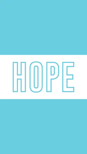 Hope In Dual Color Background Wallpaper