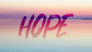 Hope Purple Aesthetic Background Wallpaper