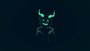 Horns Neon Smile Wallpaper