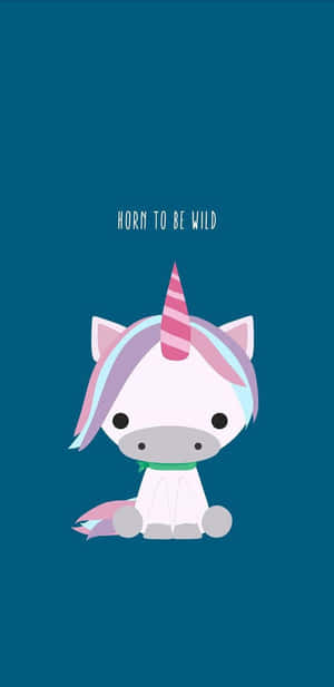 Hornto Be Wild Unicorn Wallpaper