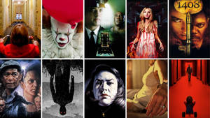 Horror Movie Collage Modern Films Wallpaper