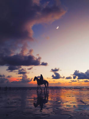 Horseback Cloud Iphone Wallpaper