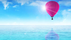 Hot Air Balloon Journey Wallpaper