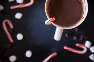 Hot Cocoa Christmas Laptop Wallpaper