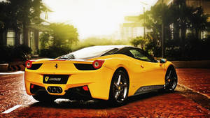 Hot Yellow 1920x1080 Ferrari 458 Wallpaper