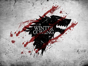 House Stark Sigil Blood Art Wallpaper