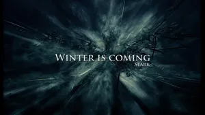 House Stark Winter Is Coming Poster Wallpaper
